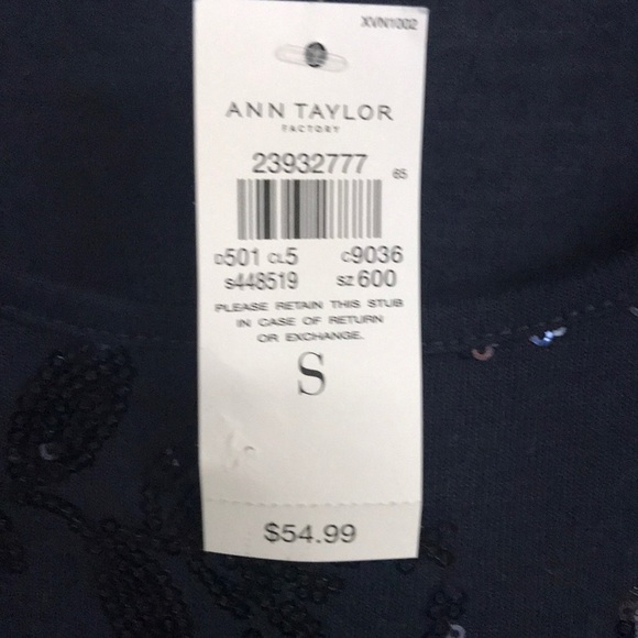 Ann Taylor Factory NavySequence Shirt small - Picture 4 of 6